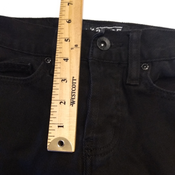Rude Skinny Dark Black Jeans Women's Size 26 - Picture 9 of 11